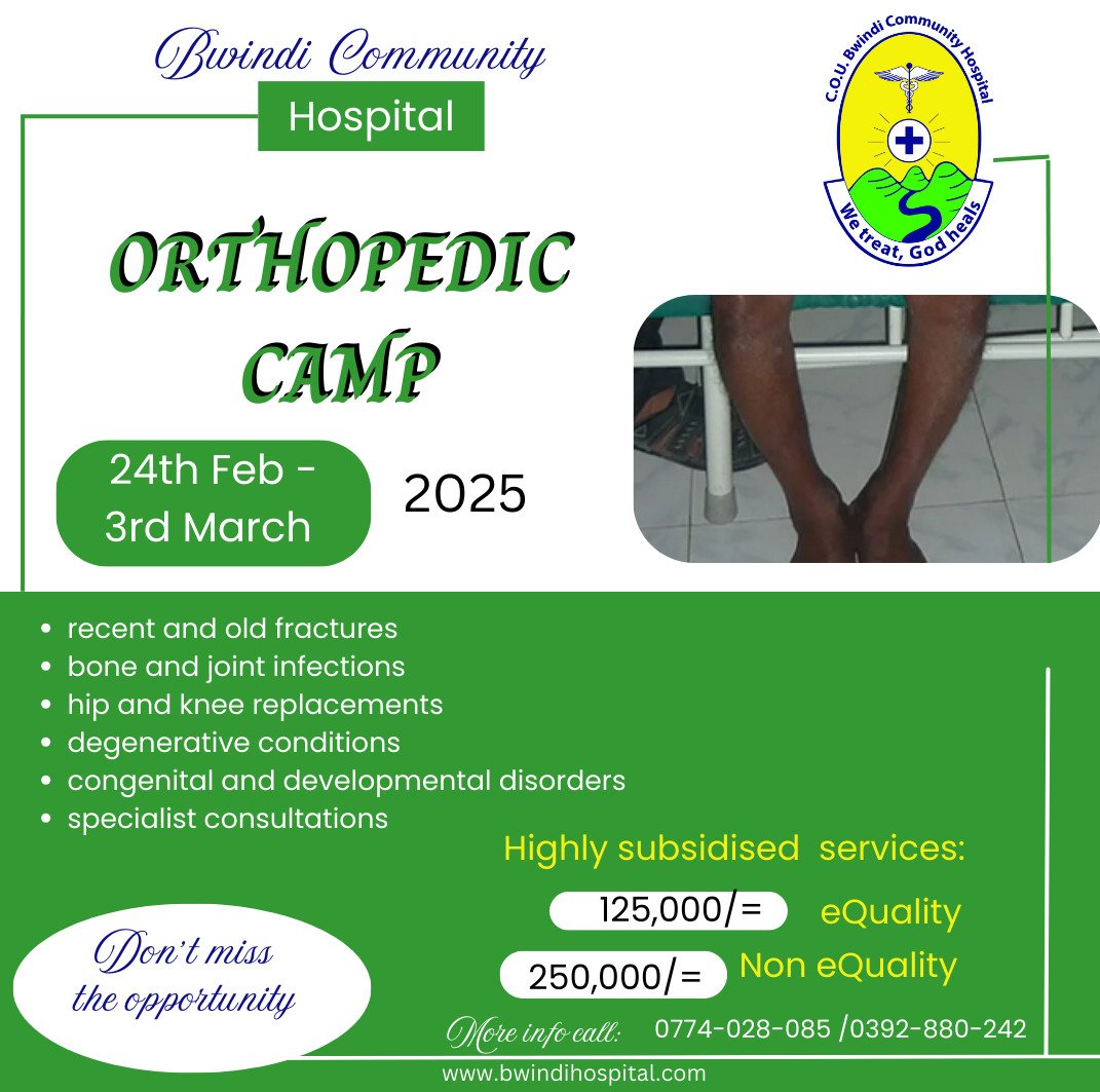 NutritionistKD's tweet image. @Bwindihospital this early year, has brought good news.

Are you living with long term bone problem ? 
Men is your Prostate well ? Or with little issues ?

Don't wait longer, rather visit us for specialised services. 

Don't forget that we shall have special Nutrition plans for…