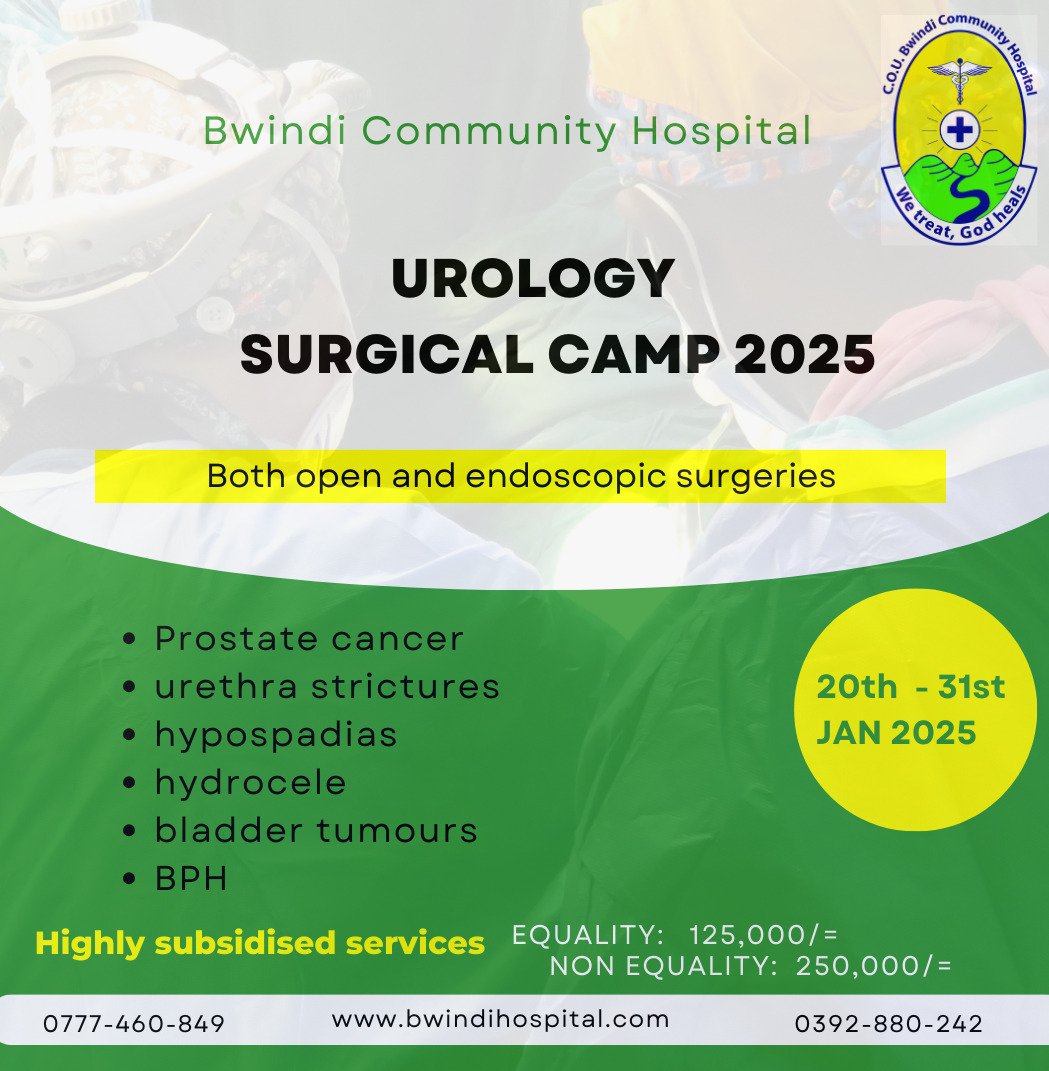 NutritionistKD's tweet image. @Bwindihospital this early year, has brought good news.

Are you living with long term bone problem ? 
Men is your Prostate well ? Or with little issues ?

Don't wait longer, rather visit us for specialised services. 

Don't forget that we shall have special Nutrition plans for…