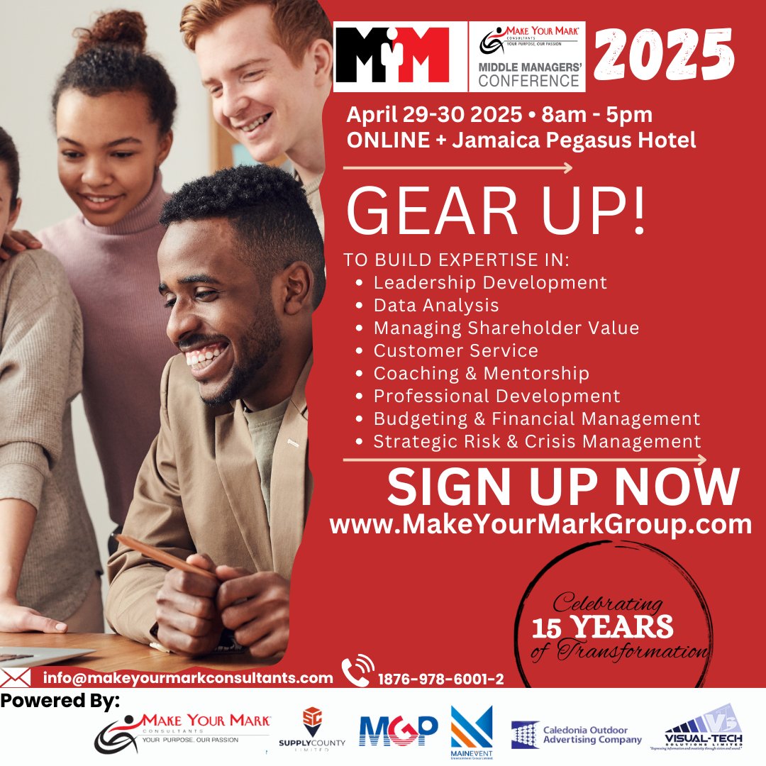 makeyourmarkc's tweet photo. Gear up for the Middle Managers Leadership Conference 2025, celebrating 15 years of success and excellence! 🎉 Join us for an unforgettable experience. Visit https://t.co/WmJ0J29Mhg to learn more! #MiddleManagers #LeadershipConference #15YearsOfSuccess https://t.co/hx7sMOeev1