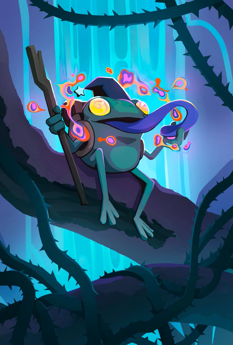 Emerging from the shadows, Toadums drifts like a wandering wizard, his presence steeped in mystery. 

A keeper of riddles and hidden truths, Toadums mirrors Scout’s inner mystic. 

Through cryptic wisdom, he challenges her to cast aside doubt and navigate the unknown.