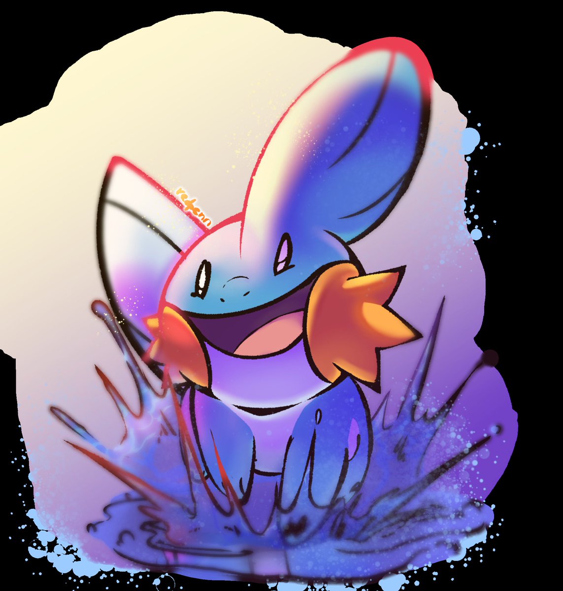 Uhhh filthy water axolotl thing 

#mudkip #pokemon #art