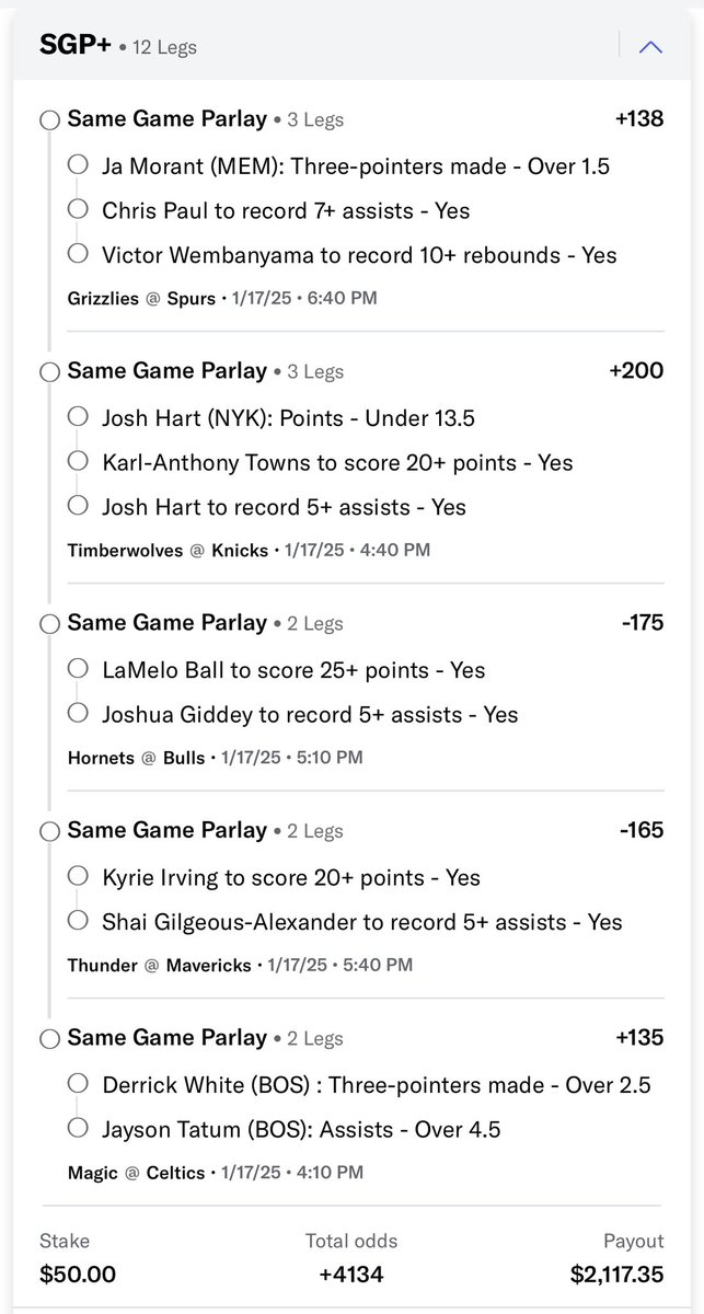 WeMoveLines_'s tweet photo. $50 -> $2,100 parlay! Who’s ready for this to cash?

$100 to two follower! Like and retweet to enter our giveaway! https://t.co/XPnJtciFYj