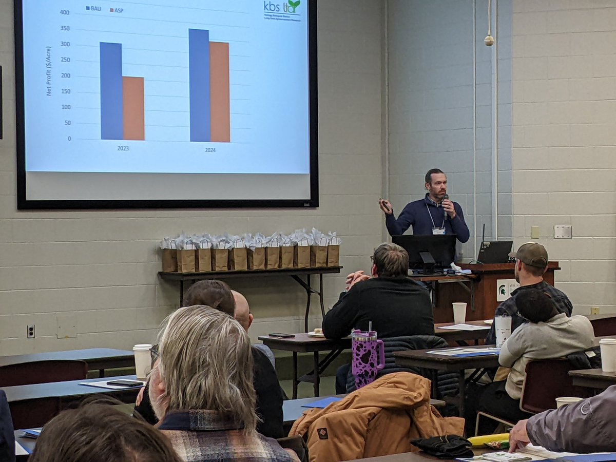 BRNAgNews_NH's tweet photo. #ontheground at @KBSLTER @KelloggBioStn Winter Summit. Following #conservation #covercrop &amp; other long-term crop #agresearch @brownfield https://t.co/o6BuvmDCTB