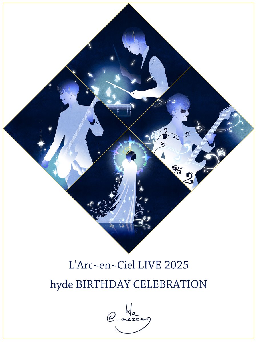 _mezza9's tweet photo. 解き放つ声は音達を纏って虹となる

#LArcenCiel #hyde誕生祭 
#hydeBIRTHDAYCELEBRATION https://t.co/jUSyIR7vwV