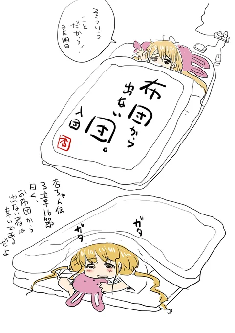 さ、寒すぎて寝れない…
今夜は気温的にはそこまで極端な寒さじゃないはずなのになぜぇ… 