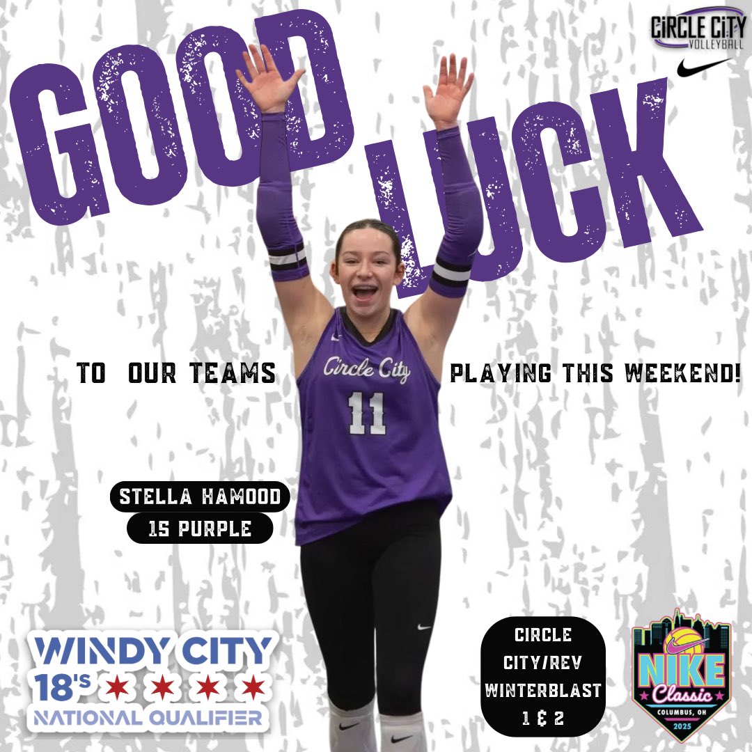 A big weekend coming up for our teams as 18 Purple &amp; 18 Black travel to Illinois to the Windy City 18’s Qualifier to hunt for a bid! 🤩 17 Purple is heading to Columbus to compete in the Nike Classic &amp; we have multiple teams competing in the Circle City/Rev Winterblast 1 &amp; 2 as