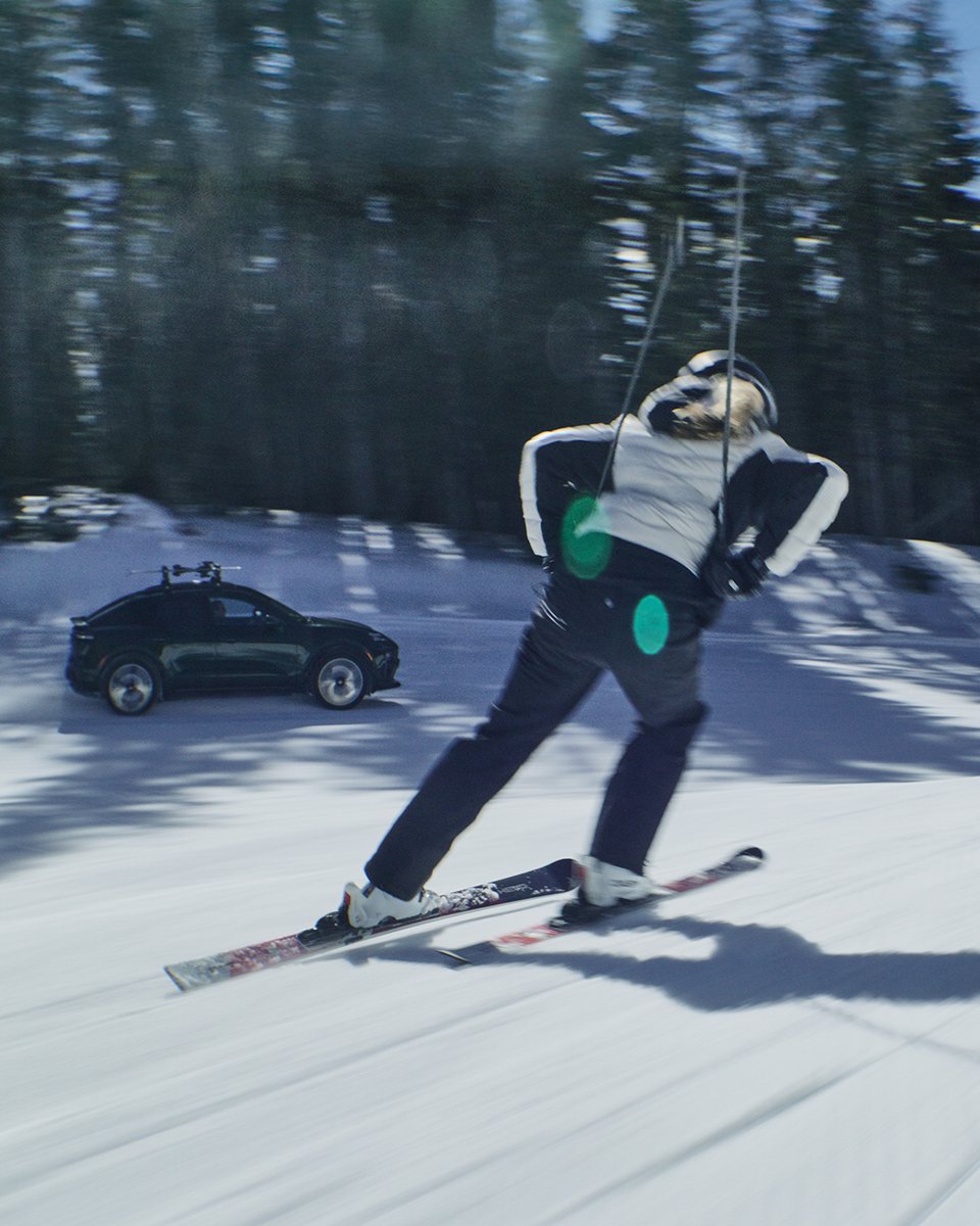 Porsche's tweet photo. What happens when Porsche driving meets Porsche skiing? A race obviously 🙂

Check out the Porsche x HEAD ski collection at: https://t.co/jVbfn4GCzB https://t.co/kb98oxJuHZ