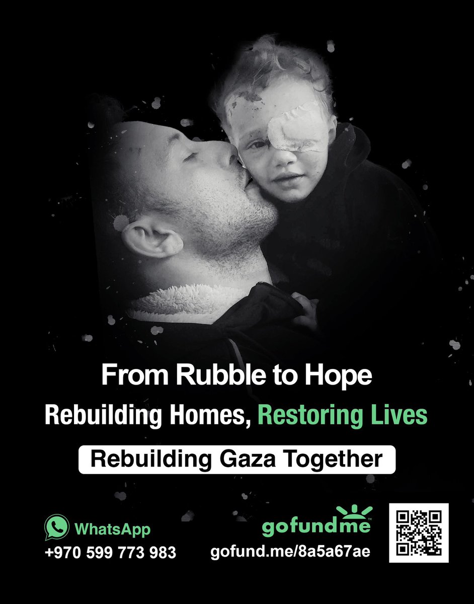mo4gfx's tweet image. Survivor of Gaza airstrike ✌️Rebuilding our home 🏡 Lost 5 family members 💔 Any donation helps us rebuild and heal 🕊️ Click the link to support 🙏
gofund.me/be11efa6
