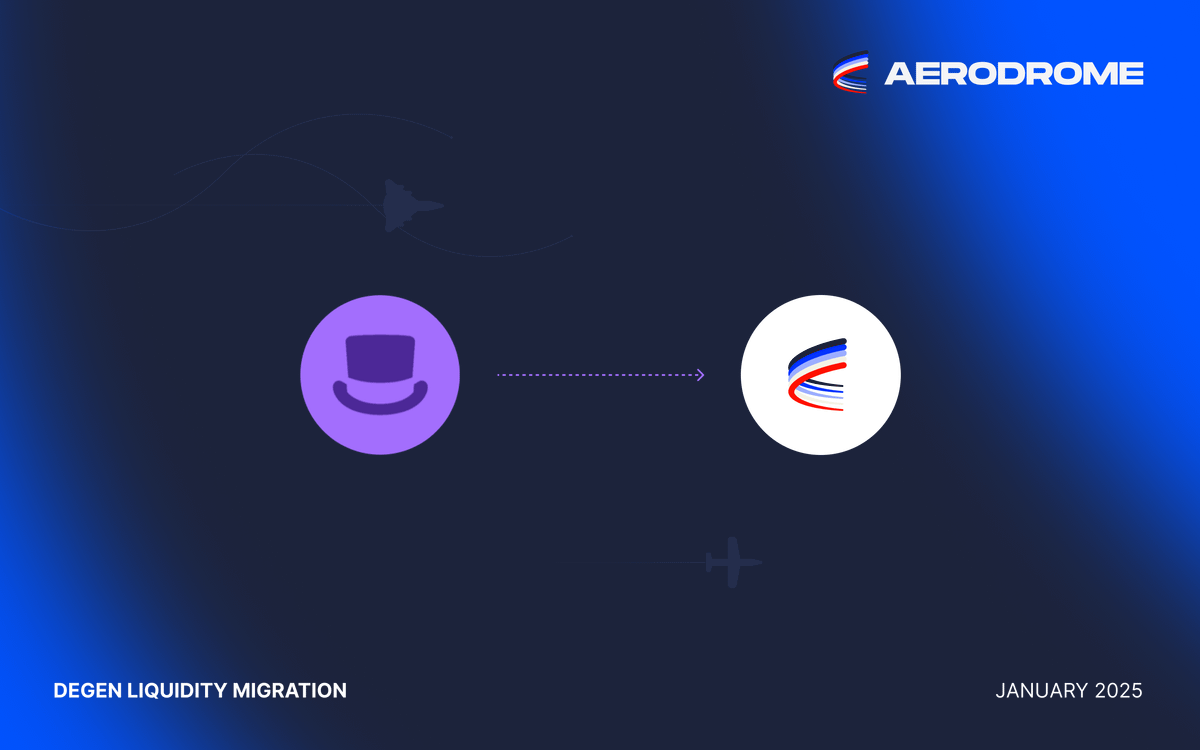 degentokenbase's tweet photo. GN Degens!

We’ve migrated liquidity to the $DEGEN @AerodromeFi concentrated pool where most @base action is happening. Weekly incentives are live for LPs, and we’ll be boosting rewards soon.

Have an epic weekend, Degens! https://t.co/TXnrMGqFBv