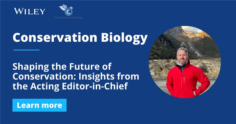 Christopher Anderson, Acting EiC of <a href="/ConBiology/">Conservation Biology</a>, shares his journey in conservation and the journal's focus on inclusive, people-centered approaches to tackle biodiversity loss and climate change. <a href="/Society4ConBio/">SCB</a>

Read the Q&amp;A 🔗 ow.ly/l70x50UG09m