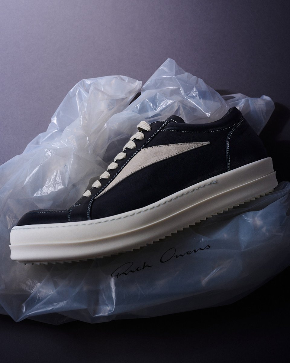 Signature footwear from Rick Owens' Spring Summer 2025 including the iconic Vintage Sneak is now available in-store and online at LESS 17.⁠
⁠
lessoneseven.com