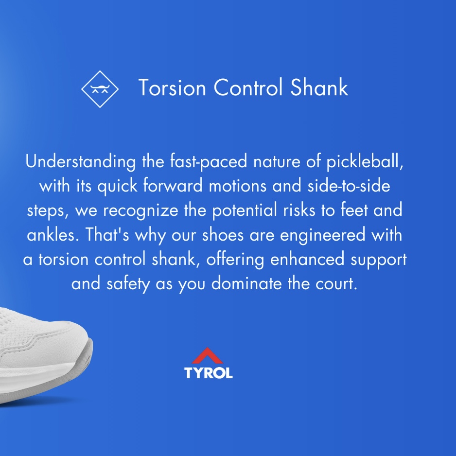 Strong footing, stronger game. 

Shop Now ➡️ tyrolpickleball.com/collections/sh…