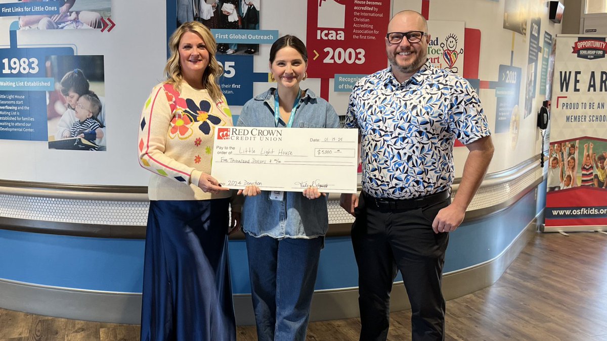 RedCrownCU's tweet image. We are thrilled to announce a $5,000 donation to @llhtulsa in support of their incredible work, made possible through our partnership with the Tulsa Flag Debit Card program in 2024. Join us in giving back to local Tulsa charities by using your Tulsa Flag Debit Card in 2025!