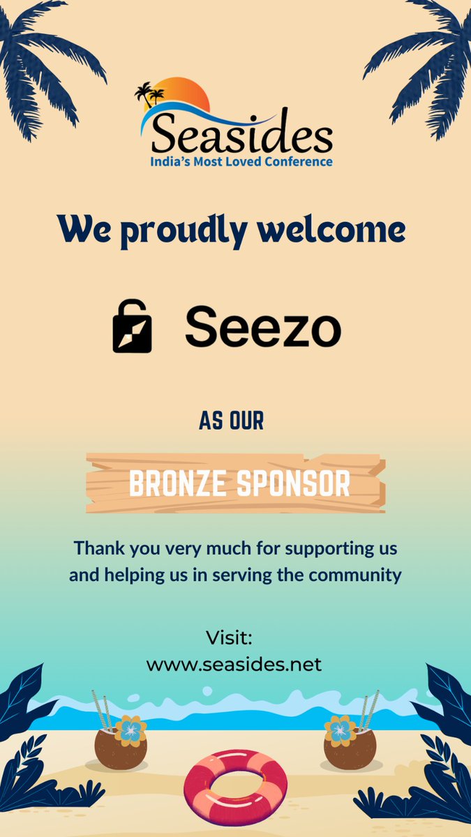 We are thrilled to extend our heartfelt thanks to <a href="/seezo_io/">Seezo</a>  for their generous support as a Bronze Sponsor of the Seasides Information security conference. Your contribution is vital in fostering collaboration, learning, and growth within the cybersecurity community.