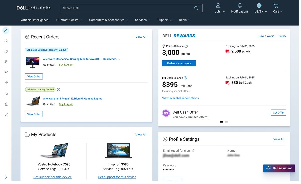 Thirushama's tweet photo. Dell Account experience is evolving for it's members - simple, integrated capability and modern !. We are just getting started..... https://t.co/F9tISp0waS