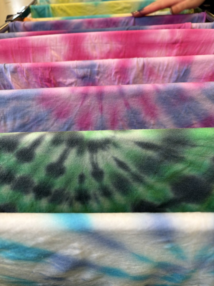 missellafirth's tweet photo. Year 8’s tye dyes 😍 student have experimented with different techniques and colour palettes 🎨 @TheManorAcademy https://t.co/R77C4upVNE