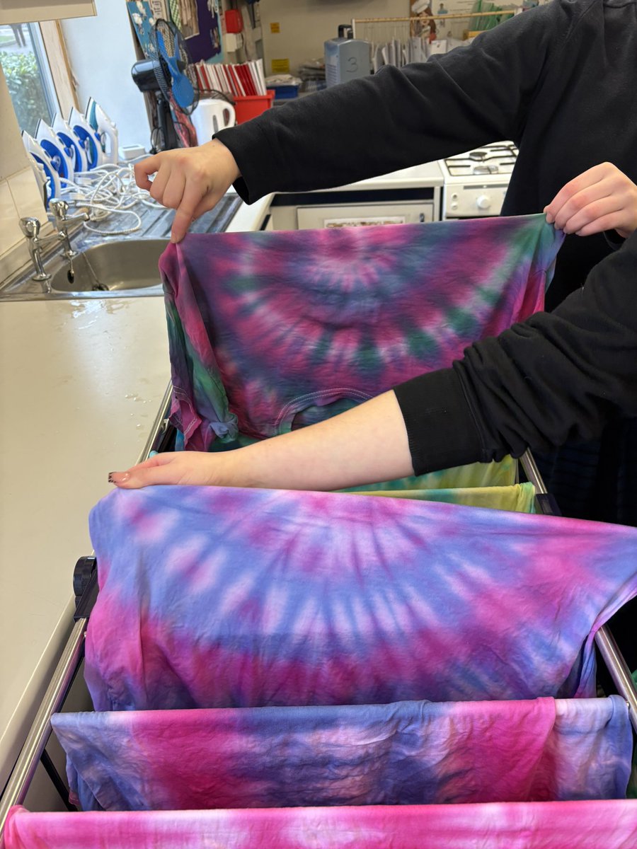 missellafirth's tweet photo. Year 8’s tye dyes 😍 student have experimented with different techniques and colour palettes 🎨 @TheManorAcademy https://t.co/R77C4upVNE