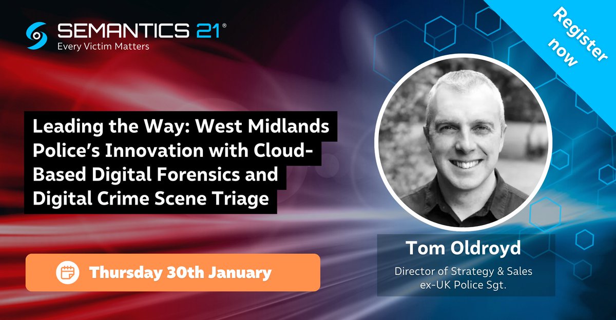 Semantics 21 (@semantics21) on Twitter photo Join us at Exterro’s Inform event on Jan 30, 2-3pm, as we explore Police Innovation with Cloud-Based Digital Forensics & Crime Scene Triage, presented by West Midlands Police.
🔗 Register: bit.ly/40f8V4O
#ExterroInform #DigitalForensics Join us at Exterro’s Inform event on Jan 30, 2-3pm, as we explore Police Innovation with Cloud-Based Digital Forensics & Crime Scene Triage, presented by West Midlands Police.
🔗 Register: bit.ly/40f8V4O
#ExterroInform #DigitalForensics
