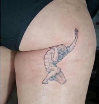 starquenched's tweet image. tattoo of  FU &amp;amp; FO