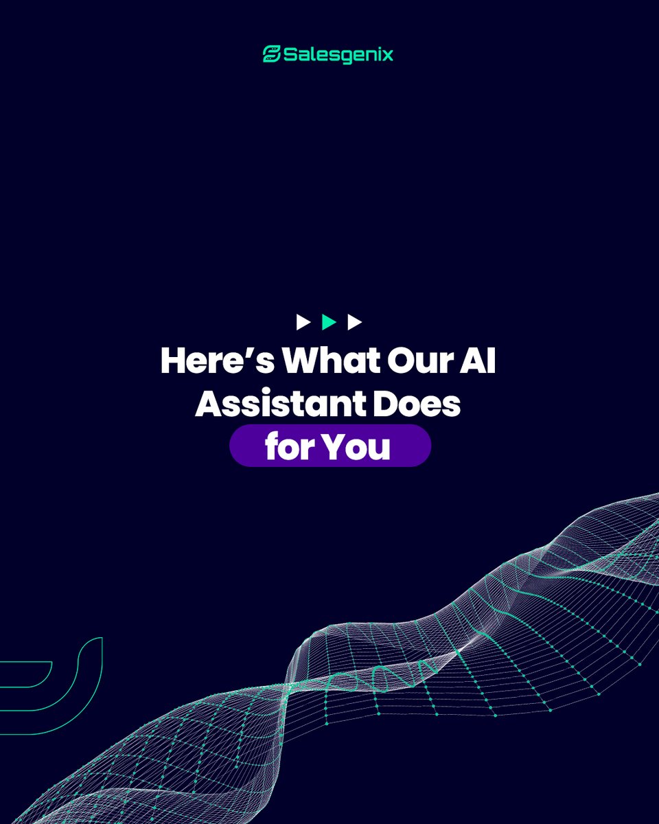 Salesgenixai's tweet image. Imagine having a dedicated assistant working around the clock to manage your leads, schedule meetings, and engage customers 🤖  

👉 Try it today: salesgenix.ai

#automatedbusiness #aisolutionsprovider