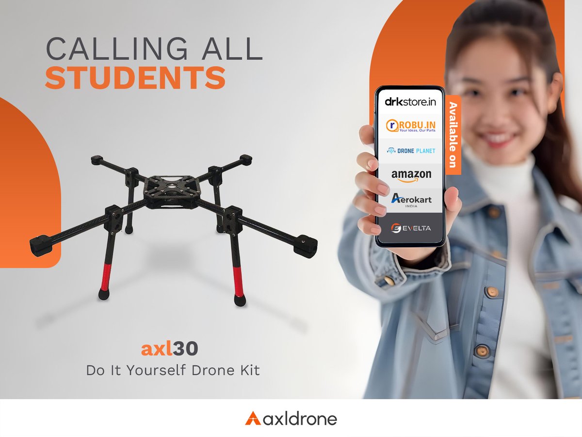 axl_drone's tweet photo. Explore the world of drones. 🛠️ Learn, build, and fly your masterpiece! 🚁
Available on leading platforms - grab yours now!
#Drones #DIY #Project #innovationslearning #learning #airframe #axldrone #axl30 #ownadrone
https://t.co/9CYP6cKJI9 https://t.co/LP0kZ6seSc
