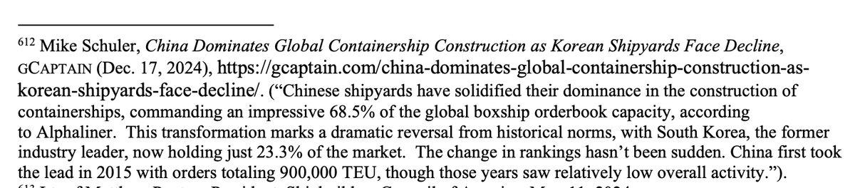 Look who made the USTR 301 investigation report on China shipbuilding 

ustr.gov/sites/default/…