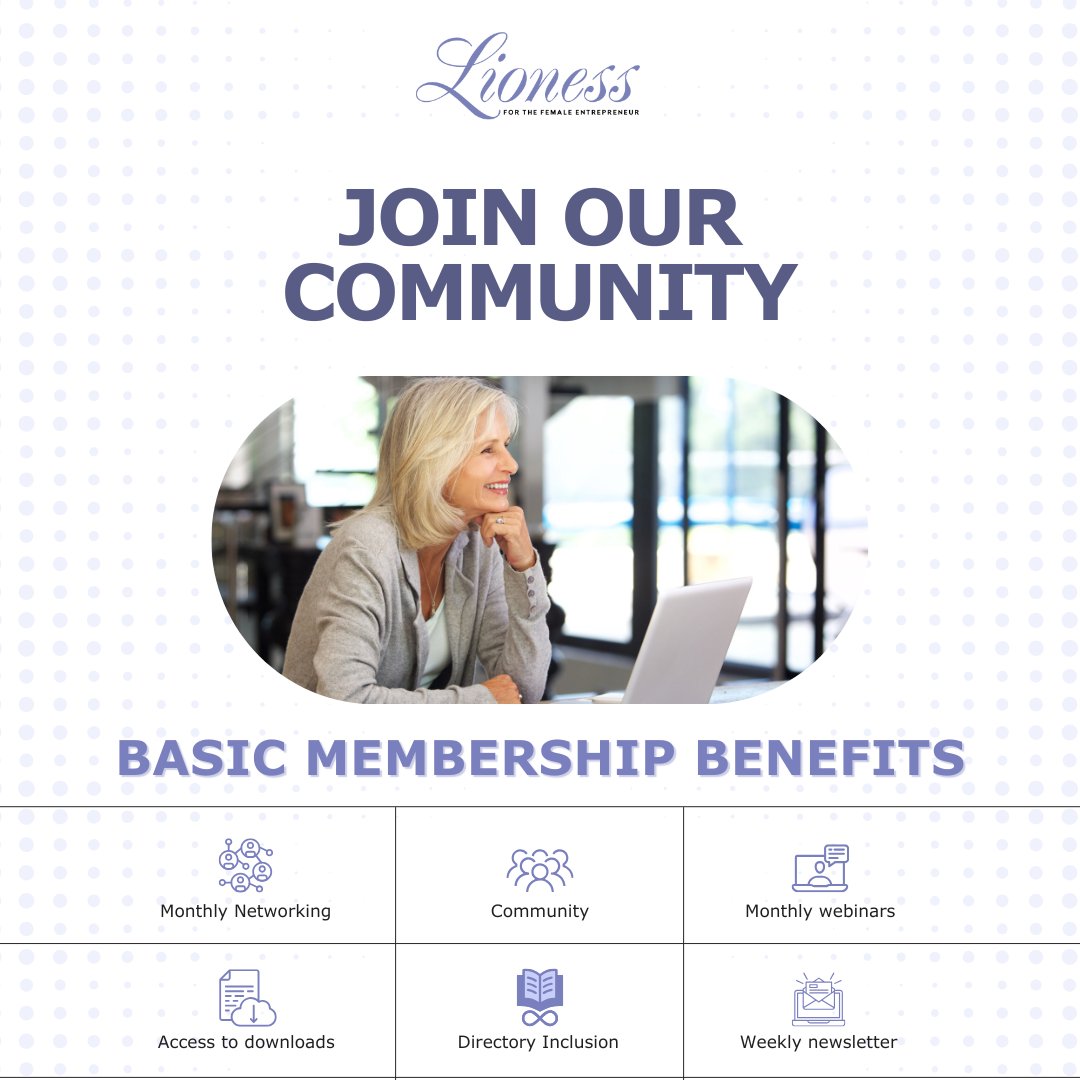 LionessMagazine's tweet image. Achieve your business goals with the Lioness #community: LionessMagazine.com/lioness-member…! No more going it alone. Your Basic Membership is free! Looking for more? Upgrade to a Premium Membership to access weekly coworking, pitch sessions, extra resources and more. #womenentrepreneurs