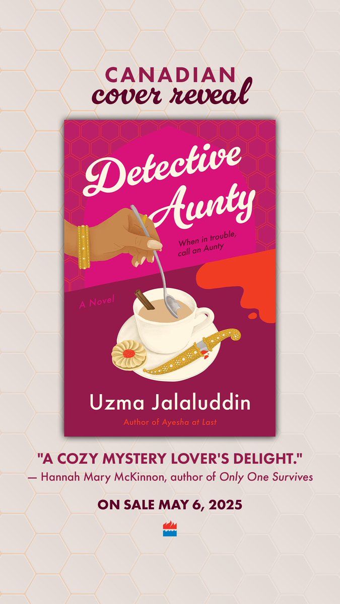 UzmaWrites's tweet photo. COVER REVEAL! My debut Mystery #DETECTIVEAUNTY is out May 6, 2025. Featuring Kausar Khan, a desi #MissMarple sleuth, set in a #Toronto neighbourhood. When in trouble, call an Aunty! Please consider pre-ordering!
U.S readers: https://t.co/86Y6tkYC0Z
Canada: https://t.co/Wuno7pEVbG https://t.co/sfudUmOChZ