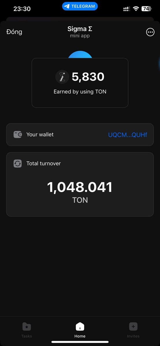 🔥🔥🔥 AIRDROP SIGMA ĐƯỢC DEV TON SHILL

t.me/sigmatonbot/ap…

Kèo check hoạt động ví 💎 Ton y chang Pengu hệ Sol 🪙

✅ Anh em ấn vào link rồi kết nối ví ton ae hay dùng vô xong ấn check là ok

✅ Hoàn thành các nhiệm vụ bên phần task là xong