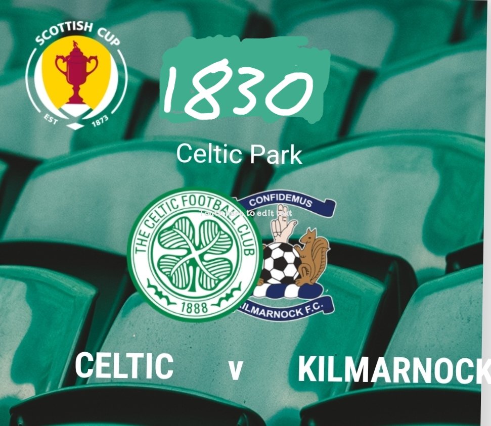 Well, it's Scottish Cup time again and Kilmarnock will give us their usual tight game. I'm sure we will rise to the challenge though, so come join us at Bar El Duende De Las Tapas at 1830. Exact location and directions to get there in the profile above.
HAIL HAIL !  COYBIG !