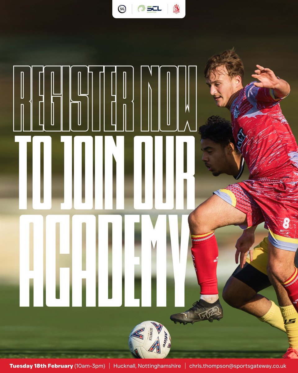 ATFCDevelopment's tweet image. Leaving school next year? Register now for our next Academy trial. 💪

👉 Register: buff.ly/48o8C9Y.

We offer a full-time football education programme (in partnership with SCL) alongside the opportunity to represent Alfreton Town in the U19 National League. 👊

#ATFC