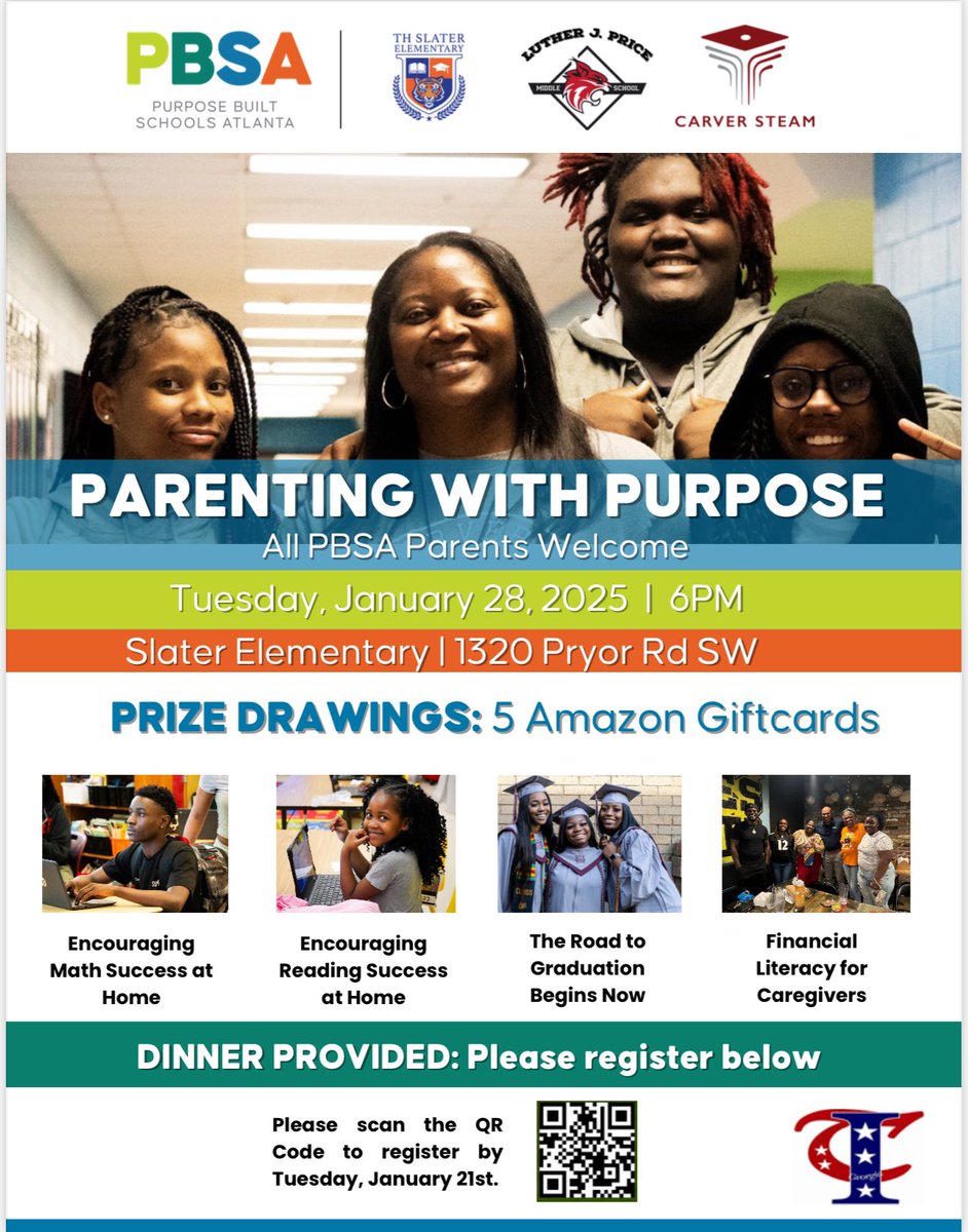 Dr. T. Saunders, Caregiver & Community Engagement (@sem_pbsa) on Twitter photo Caregivers and Neighbors,
Please join us for this informative event on 02/28/25 <a href="/SlaterPBSA/">T.H. Slater Elementary School</a>! Workshops, student performances, free dinners, and gift card giveaways will be offered! Hope to see you there. <a href="/PBS_Atlanta/">Purpose Built Schools Atlanta</a> <a href="/PBSA_CEO/">Mike Davis</a> <a href="/NikkitaDW/">Dr. Nikkita Warfield</a> <a href="/ChashaWilliams/">Chasha Colbert-Williams</a> Caregivers and Neighbors,
Please join us for this informative event on 02/28/25 <a href="/SlaterPBSA/">T.H. Slater Elementary School</a>! Workshops, student performances, free dinners, and gift card giveaways will be offered! Hope to see you there. <a href="/PBS_Atlanta/">Purpose Built Schools Atlanta</a> <a href="/PBSA_CEO/">Mike Davis</a> <a href="/NikkitaDW/">Dr. Nikkita Warfield</a> <a href="/ChashaWilliams/">Chasha Colbert-Williams</a>