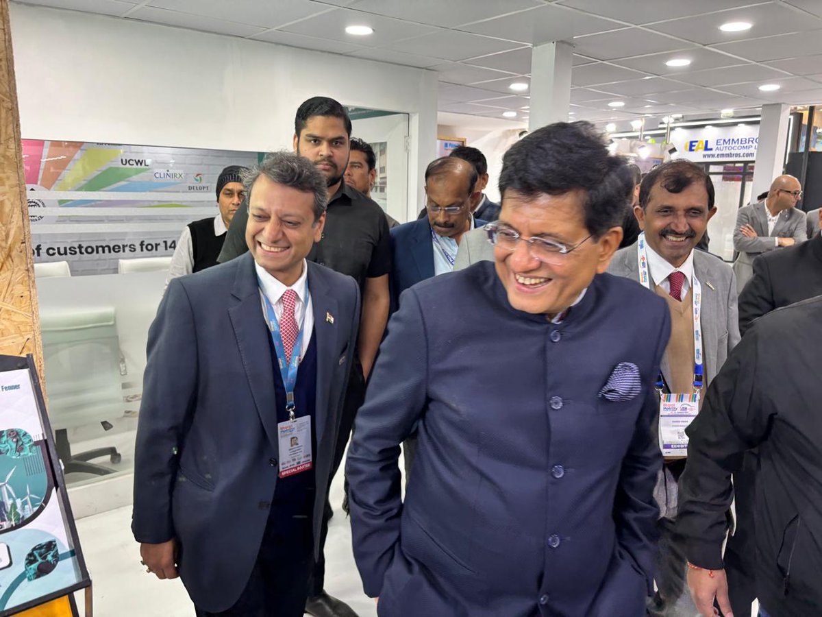 jkfenner's tweet photo. We’re honored to have Shri Piyush Goyal, Hon'ble Minister of Commerce & Industry, inaugurate our stall at Bharat Mobility Global Expo. A proud moment for JK Fenner to showcase our innovations powering India's mobility future.
#JKFenner #BharatMobilityGlobalExpo #Innovation https://t.co/GT44DnJbcc