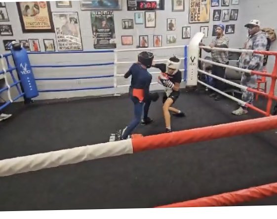 Took a ride up north to our sister gym in Newburgh so the little guys could get some work. Both kids technically sound with good mechanics, both already competing and winning. They treated a packed gym to a spirited sparring session.