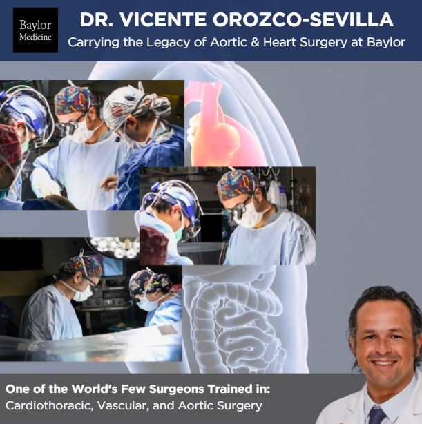 BCM_Surgery (@bcm_surgery) on Twitter photo Dr. <a href="/vicenteorozco2/">vicente orozco</a> is Proudly Carrying the Legacy of Aortic and Heart Surgery at Baylor.
He is one of the few surgeons in the world with such specialized training and skillsets. He is mentored by
Dr. <a href="/JCoselli_MD/">Joseph Coselli, MD</a>, and together they are advancing the field every day. Dr. <a href="/vicenteorozco2/">vicente orozco</a> is Proudly Carrying the Legacy of Aortic and Heart Surgery at Baylor.
He is one of the few surgeons in the world with such specialized training and skillsets. He is mentored by
Dr. <a href="/JCoselli_MD/">Joseph Coselli, MD</a>, and together they are advancing the field every day.