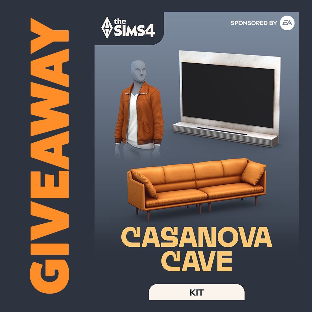 ❤️‍🔥GIVEAWAY❤️‍🔥

Hello, Simmers. Win <a href="/TheSims/">The Sims</a> 4:  #CasanovaCaveKit 😎 , inspired by the stylish Don Lothario himself! Create spaces with chill vibes and sleek entertainment furniture. Enter now! 

✅ Follow me
👍 Like and RT
⌨️ Comment your favorite heart emoji
📅 Ends on 1/30!