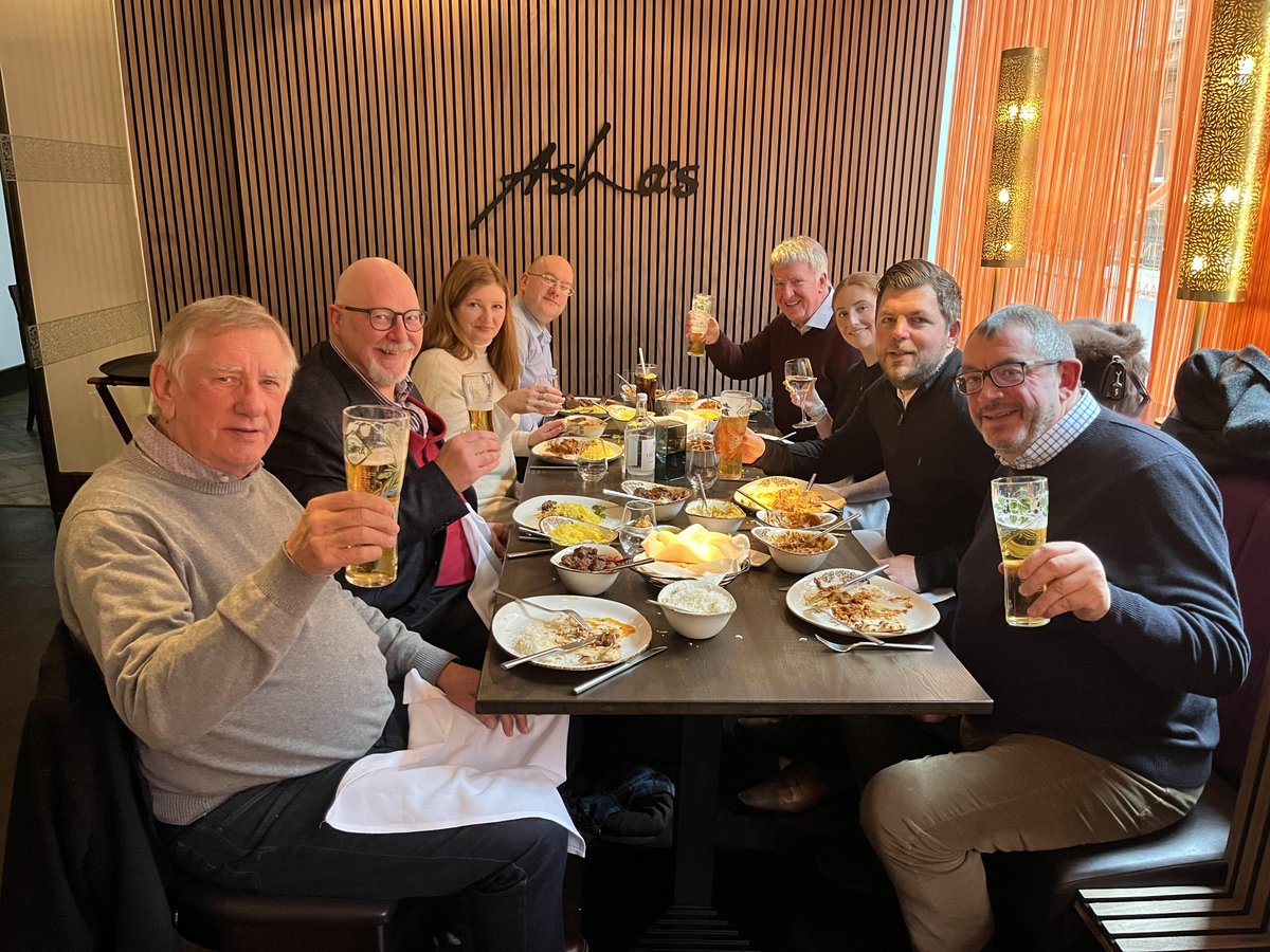 Dining <a href="/Ashas_UK/">Asha's</a> for B'ham's 1st media lunch 2025. From left <a href="/johnlambchamber/">johnlamb</a> ChamberLink, <a href="/SPenfoldWM/">Simon Penfold</a> freelance, <a href="/fionnualabourke/">Fionnuala Bourke</a> <a href="/ExpressandStar/">Express & Star</a>, <a href="/tamlynpost/">Tamlyn Jones</a> <a href="/birmingham_live/">Birmingham Live</a>, host <a href="/SkinnerAndy/">Andy Skinner</a> <a href="/asap_pr/">ASAP</a>, <a href="/annagcooper_/">Anna Cooper</a>  <a href="/businessdeskwm/">TheBusinessDesk WM</a>, <a href="/HarrisonMediaHQ/">Dan Harrison</a> <a href="/GrBhamChambers/">GreaterBhamChambers</a>, et moi.
