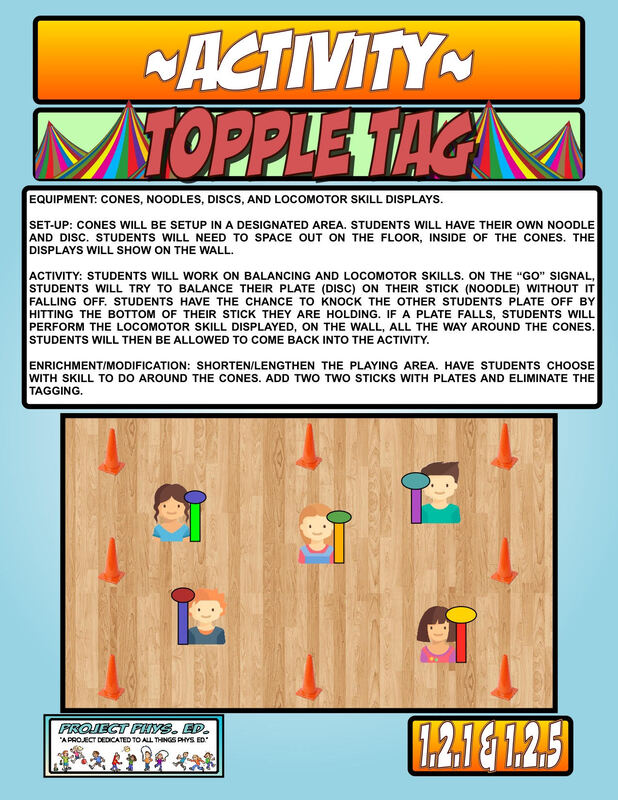 Today's project in #physed: 🎪Topple Tag🎪

Video➡️ youtu.be/ghDbfeRsIW8

Lesson⬇️