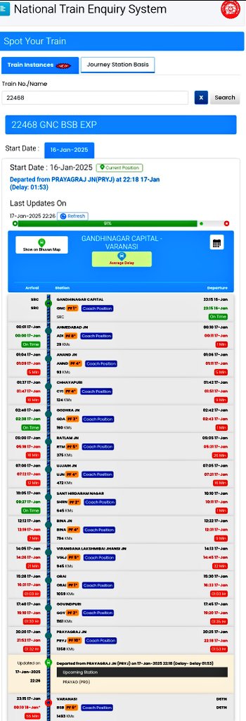 Love_Cashback's tweet photo. @CPRONCR @RailMinIndia Train Number 22468 'Superfast' is Super Slow in reality.
Stopping at unlisted stations 😵

Currently running 2.5 hours behind schedule as checked on NTES!
@WesternRly is WAY Better than Late Latif @Central_Railway 👎🏻

@AshwiniVaishnaw https://t.co/3RvKMDvsMO
