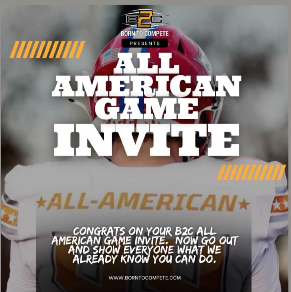 Jayden O (@jayden_ok28) on Twitter photo Blessed for the opportunity to compete in the <a href="/borntocompete/">Born to Compete™</a> All American game!
<a href="/Alex_B2C/">Alex Born to Compete</a> <a href="/RustyMansell_/">Rusty Mansell</a> <a href="/JeremyO_Johnson/">Jeremy Johnson</a> <a href="/deucerecruiting/">Deuce Recruiting✌️</a> <a href="/PrepRedzoneGA/">Prep Redzone Georgia</a> <a href="/RecruitGeorgia/">Recruit Georgia</a> <a href="/najehwilk/">Najeh Wilkins</a> Blessed for the opportunity to compete in the <a href="/borntocompete/">Born to Compete™</a> All American game!
<a href="/Alex_B2C/">Alex Born to Compete</a> <a href="/RustyMansell_/">Rusty Mansell</a> <a href="/JeremyO_Johnson/">Jeremy Johnson</a> <a href="/deucerecruiting/">Deuce Recruiting✌️</a> <a href="/PrepRedzoneGA/">Prep Redzone Georgia</a> <a href="/RecruitGeorgia/">Recruit Georgia</a> <a href="/najehwilk/">Najeh Wilkins</a>