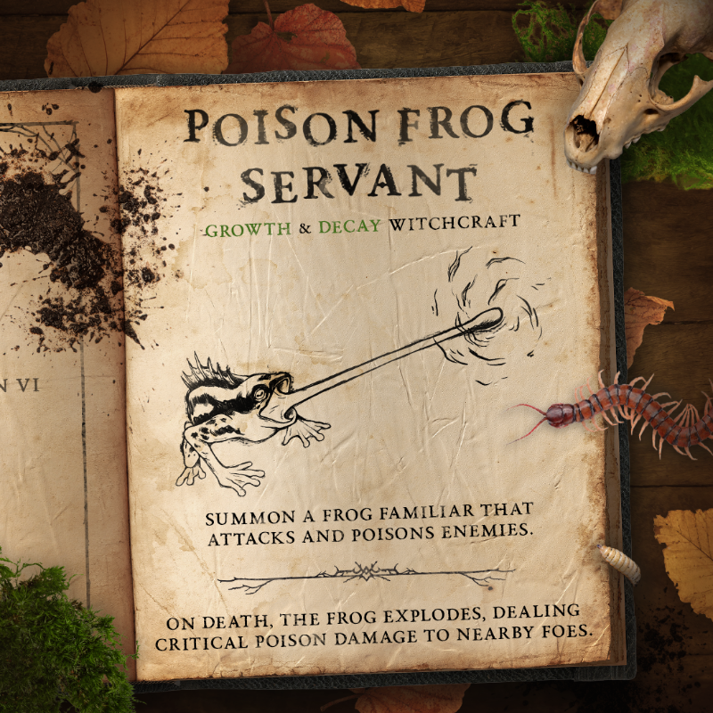 Diablo's tweet photo. May the Grimoire's powers make you rich* 🪙

Harness unique powers from the Coven when Season of Witchcraft launches on January 21.

(*In demon blood)
