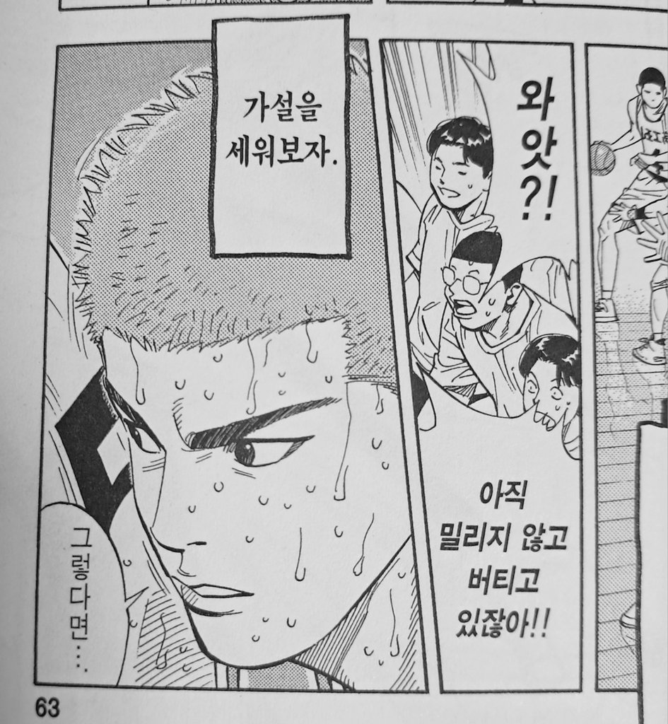 슬램덩크 원작 산왕전 재주행하는데 백호가 '가설'이라는 단어를 쓸줄안다는것에 큰충격을받았음