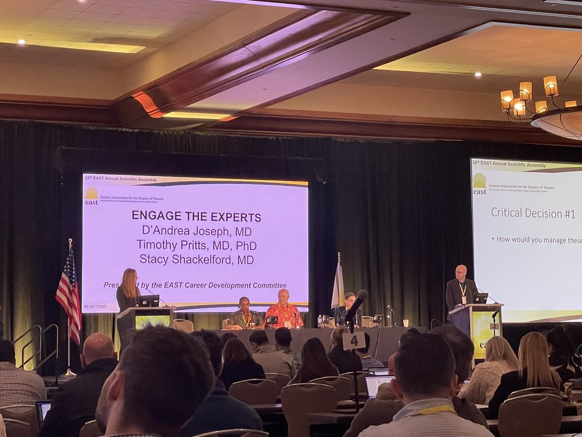 Michael Dalton (@michaeldaltonmd) on Twitter photo Really interesting discussion of complicated cases with true experts in the field at the <a href="/EAST_TRAUMA/">EAST</a> engage the experts session #EAST2025 Really interesting discussion of complicated cases with true experts in the field at the <a href="/EAST_TRAUMA/">EAST</a> engage the experts session #EAST2025