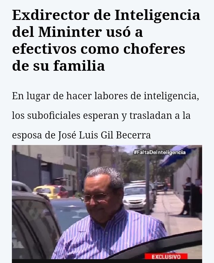 joccieza's tweet photo. @JoseLuisGil1000 @PoliciaPeru Claro entraste a servir al país hasta que la viveza se te subió a la cabeza y empezaste a usar a tus ex colegas como choferes de tu esposa, sin sinverguenza... #Pestilente https://t.co/7q4xL9NsFE