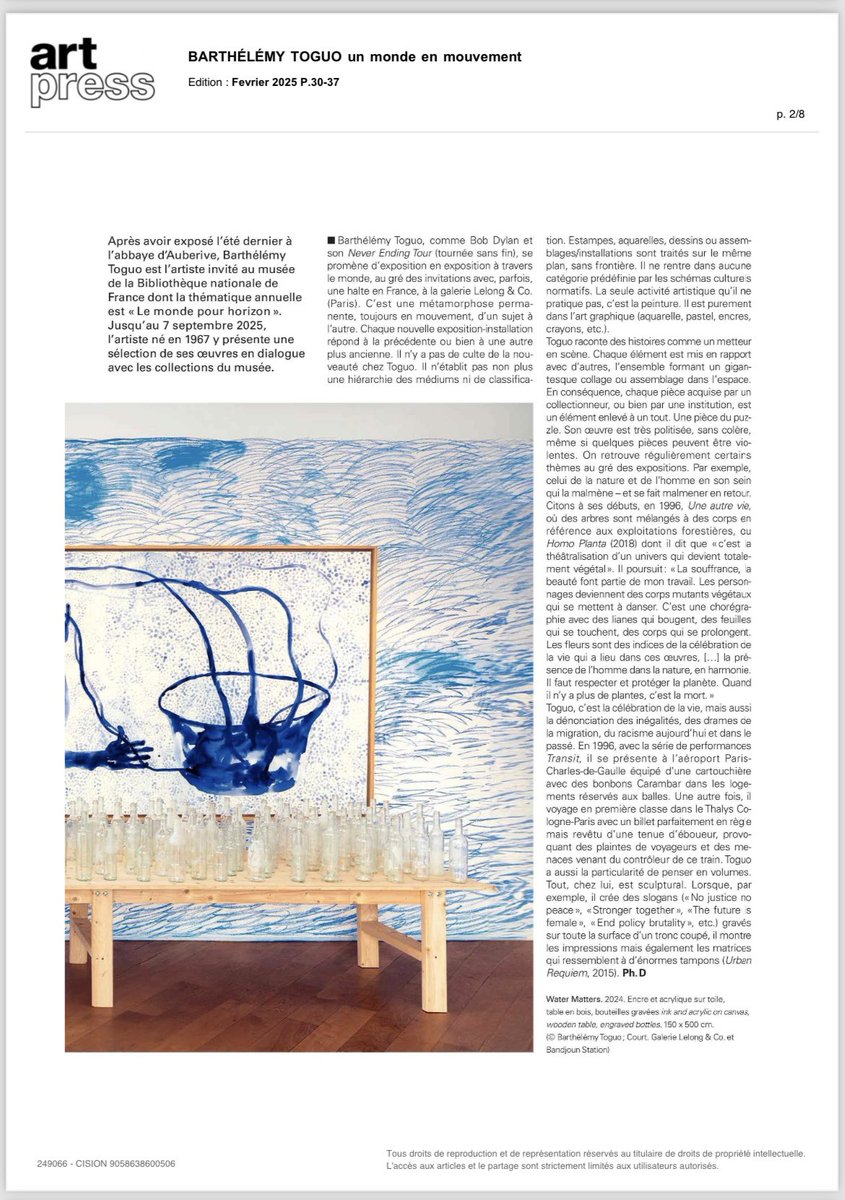 Barthélémy Toguo tweet media