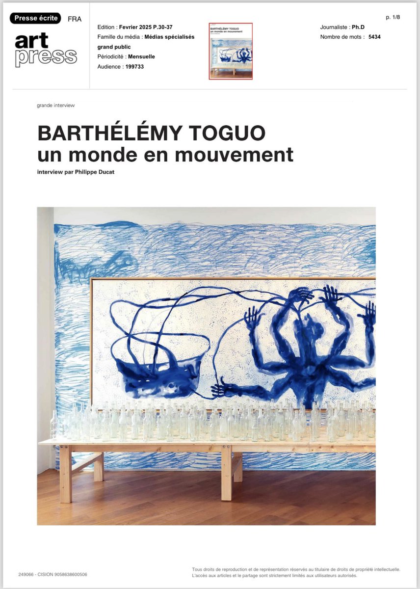 Barthélémy Toguo tweet media