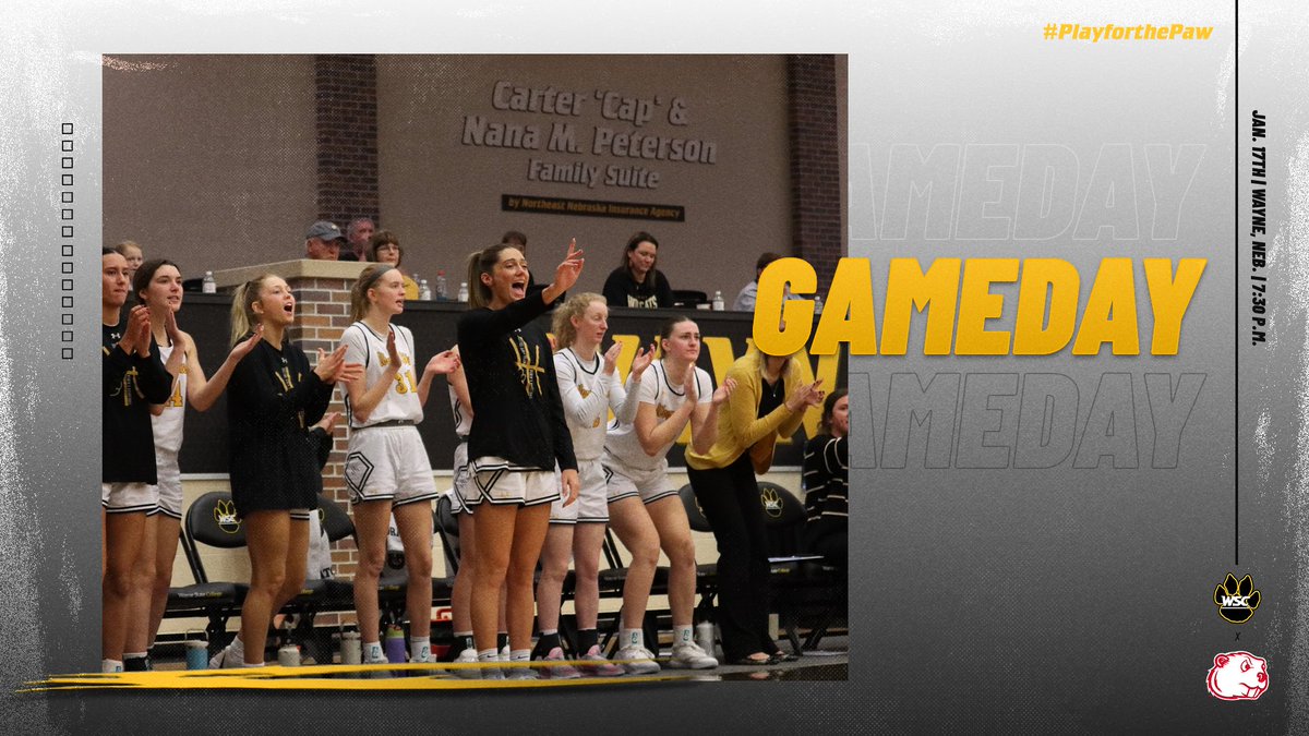 Wayne State Wildcats (@wscwildcats) on Twitter photo 🏀GAMEDAY🏀
<a href="/WayneStateWBB/">Wayne State WBB</a> takes on the Beavers in Rice!
#PlayforthePaw
⏲️7:30 p.m.
📌Wayne, Neb.
📽️nsicnetwork.com/wscwildcats/?B…
📊wscwildcats.com/sidearmstats/w… 🏀GAMEDAY🏀
<a href="/WayneStateWBB/">Wayne State WBB</a> takes on the Beavers in Rice!
#PlayforthePaw
⏲️7:30 p.m.
📌Wayne, Neb.
📽️nsicnetwork.com/wscwildcats/?B…
📊wscwildcats.com/sidearmstats/w…