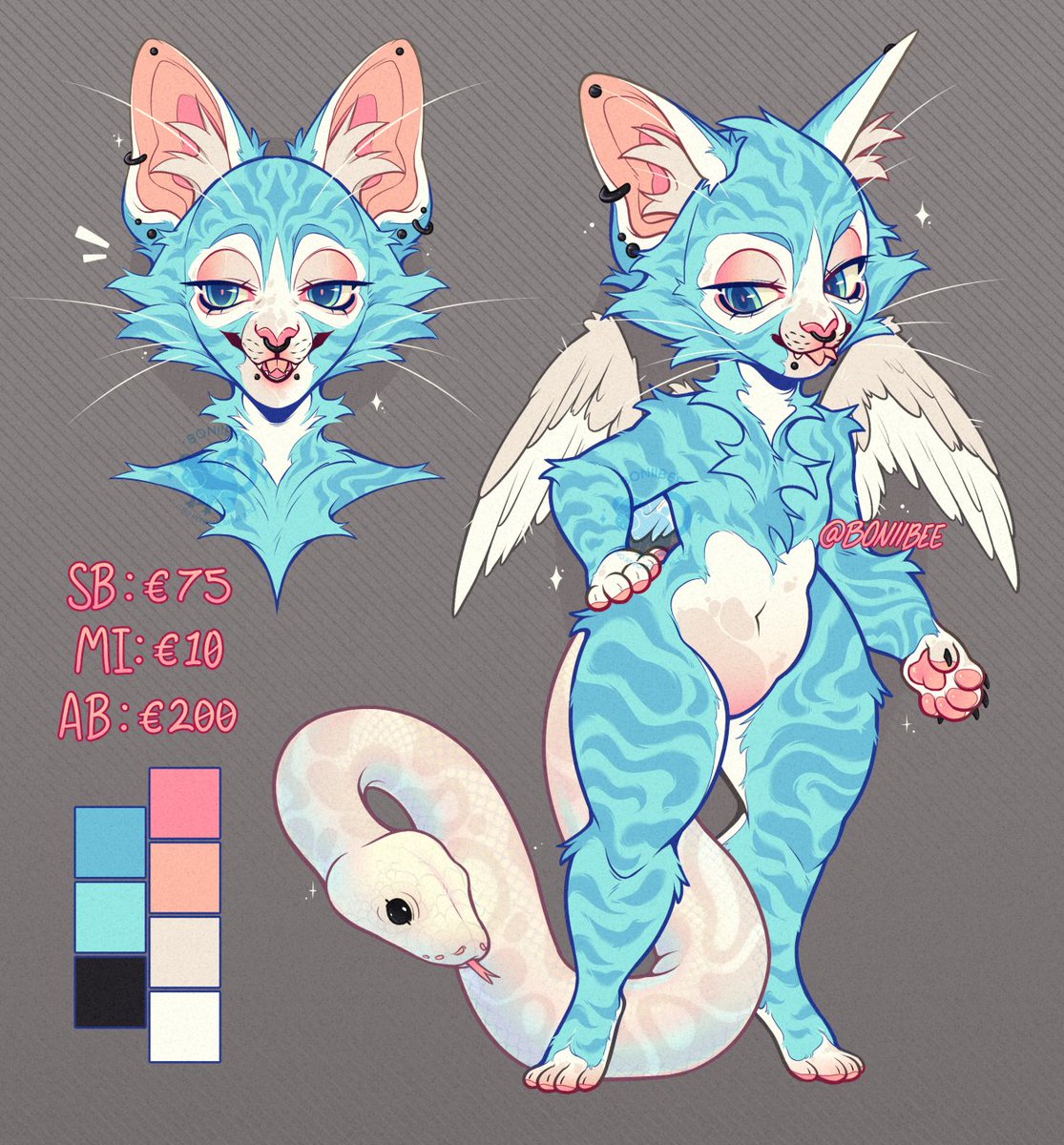 Boniibee's tweet photo. Color palette challenge adopt!! 💙 https://t.co/WIBOIGAumm