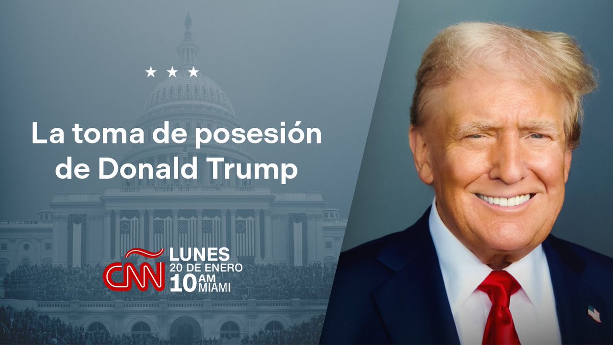 CNN en Español brindará una cobertura multiplataforma y transmitirá en vivo la toma de posesión de Donald Trump como presidente número 47 de Estados Unidos el lunes 20 de enero a partir de las 10 a.m. (hora de Miami) con <a href="/jclopezcnn/">Juan Carlos Lopez</a>, <a href="/imolinarescnn/">Ione Molinares</a>,  <a href="/gustavocnn/">Gustavo Valdés</a> y un destacado