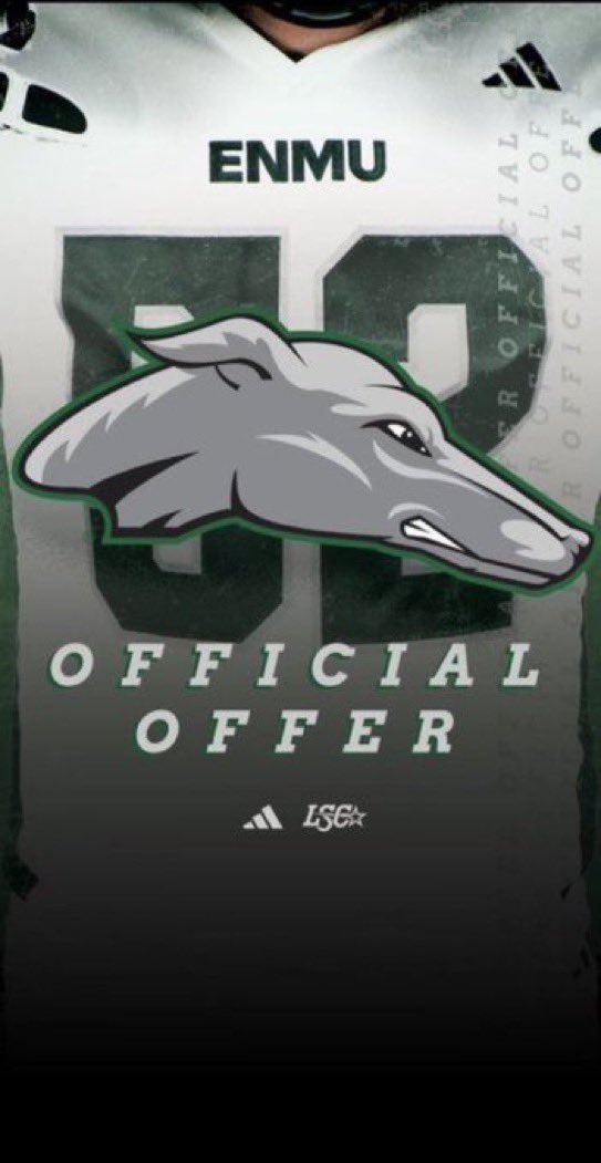 #AGTG After a great visit I am blessed and honored to have received an offer from <a href="/ENMUFootball/">Eastern New Mexico University Football</a>! Thank you <a href="/CoachKelleyLee/">Kelley Lee</a> and <a href="/coachmccraw/">Andrew McCraw</a>!

<a href="/BulldogCityFB/">Bulldog City Football</a> <a href="/CoachDezAnaya/">Desmond Anaya</a> <a href="/CSAPrepStar/">PREPSTAR</a> <a href="/PrepRedzoneNM/">Prep Redzone New Mexico</a>